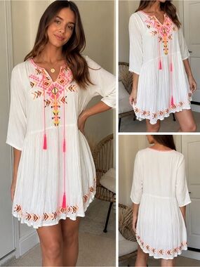 Anthropology uncle Frank boho dress Small Aztec EUC